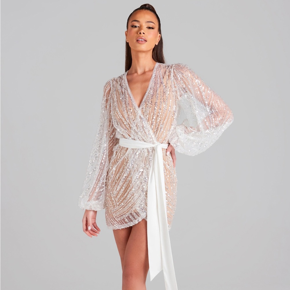 Shimmering statement dress